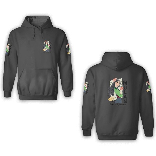 Disney Princess Mulan Hero And Princess 3D Hoodies