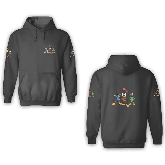 Disney DuckTales Huey Dewey Louie Portrait 3D Hoodies