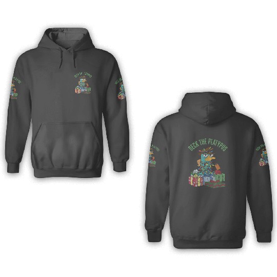 Disney Phineas and Ferb Christmas Perry Deck The Platypus 3D Hoodies