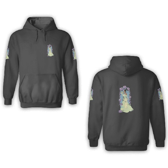 Disney Princess And The Frog Tiana Floral KISSss 3D Hoodies
