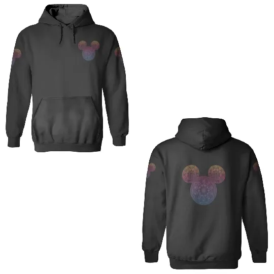 Disney Mickey And Friends Mandala Mickey Ears 3D Hoodies