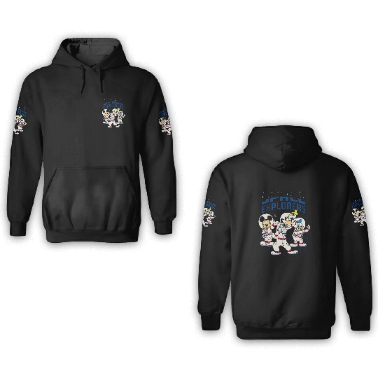 Disney Mickey Goofy Donald Space Explorers 3D Hoodies