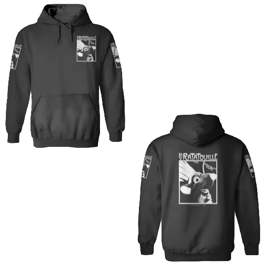 Disney Pixarss Ratatouille Chef Remy Faded Silhouette 3D Hoodies