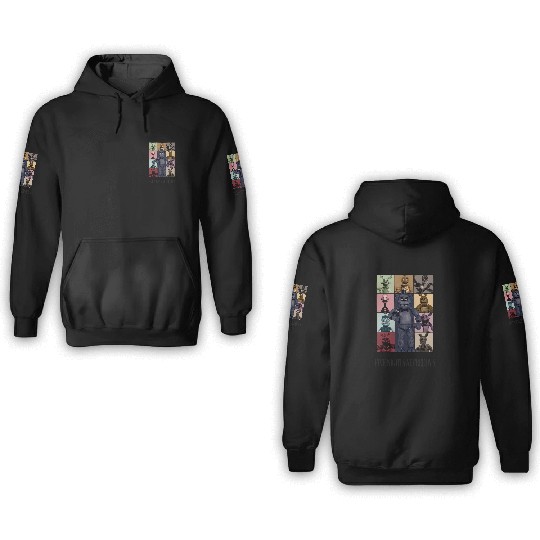 Five Nights At Freddys Eras Tour Essential 3D Hoodies