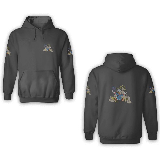 Disney Ducktales Scrooge McDuck Coins 3D Hoodies