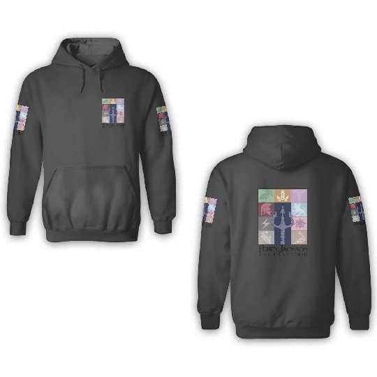 Discover Percy Jackson Camp Half Blood and the Olympians Eras Tour front Essential 3D Hoodies