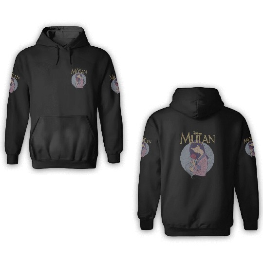 Disney Mulan Vintagess Style Profile 3D Hoodies