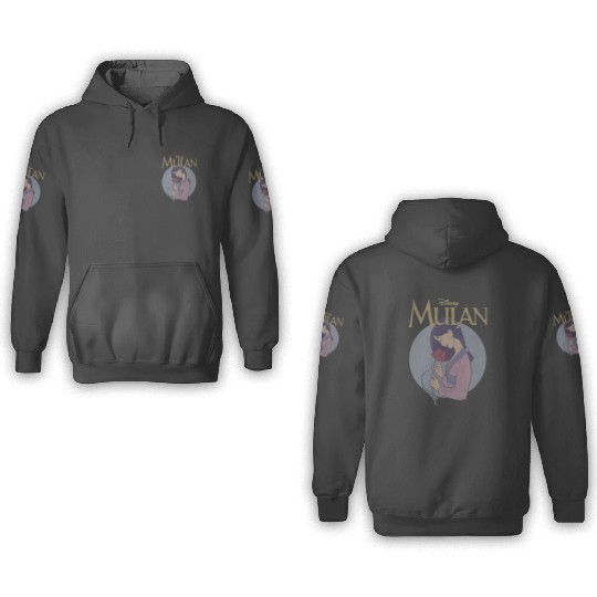 Disney Mulan Vintagess Style Profile 3D Hoodies