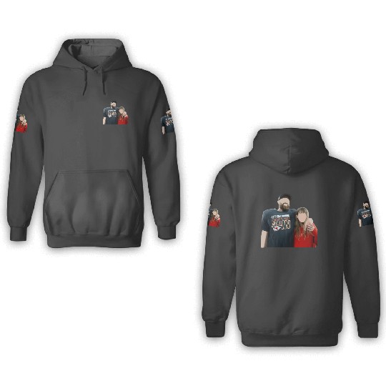 Discover Taylor And Travis Kelce 3D Hoodies