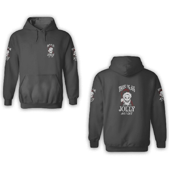 Discover Disney Christmas Jack Skellington AS Jolly As I Get 3D Hoodies