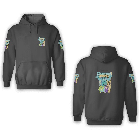 Disney Pixarss Monsters Inc. Mike Sully Boo Group Sweatshirt 3D Hoodies