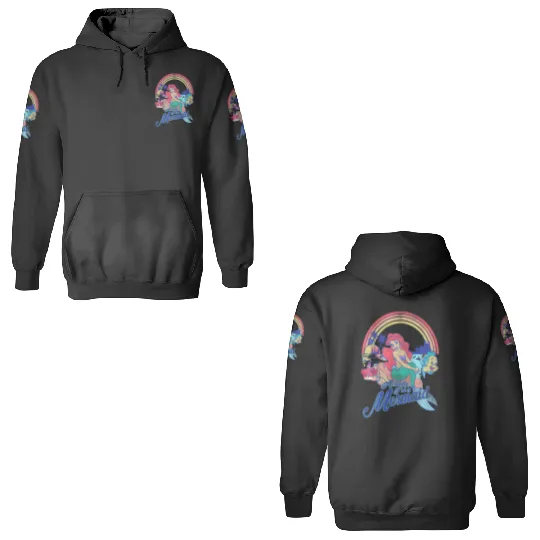 Disney Little Mermaid Pastel Rainbow Retro Premium Premium 3D Hoodies