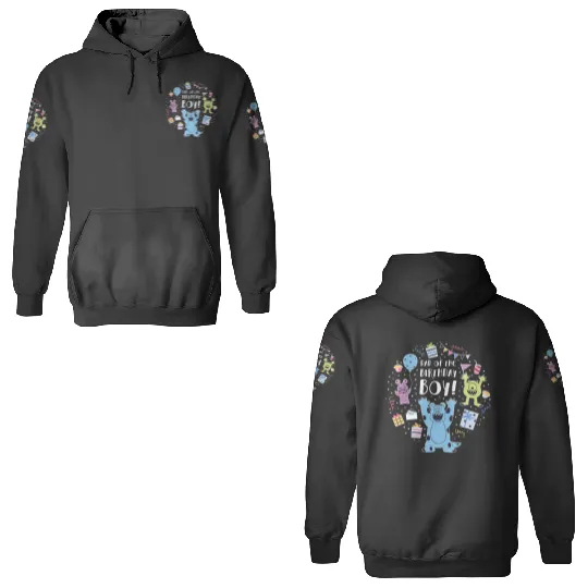 Disney and Pixars Monsters Inc. Dad of the Birthday Boy 3D Hoodies