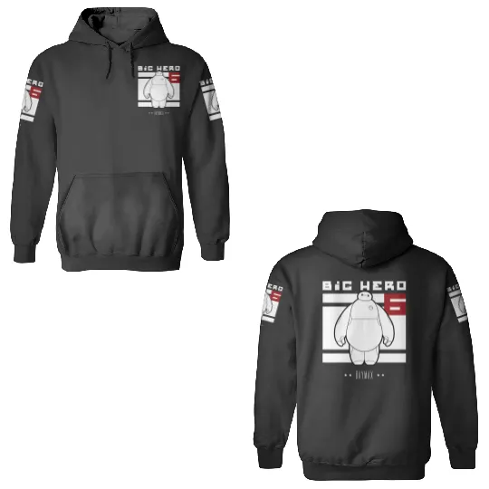 Disney Big Hero 6 Baymax All White Flag 3D Hoodies