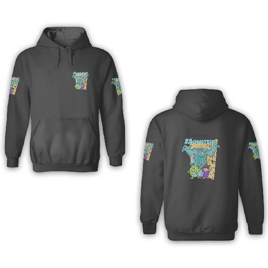 Disney Pixarss Monsters Inc. Mike Sully Boo Group Sweatshirt 3D Hoodies