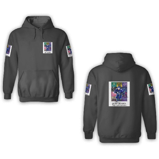 Quinn Hughes Eras Tour Vancouver Canucks Bigger Print 3D Hoodies