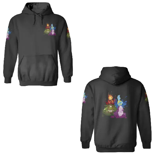 Discover Disney Pixarss Elemental Four Elements Group Shot 3D Hoodies