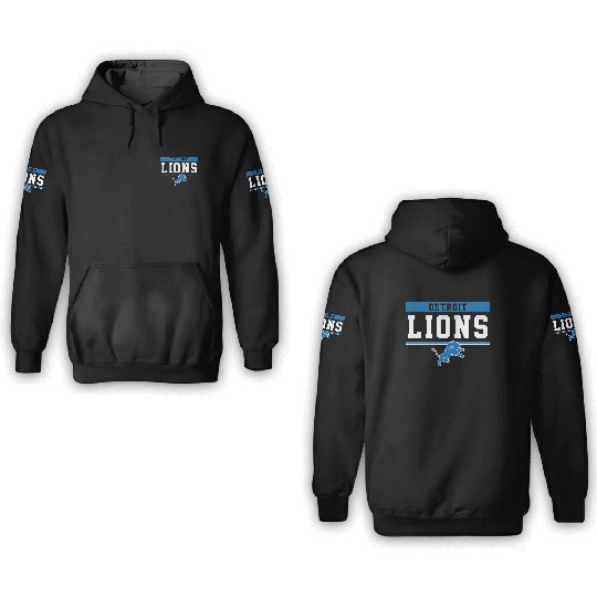 Team Fan Detroit Lions 3D Hoodies