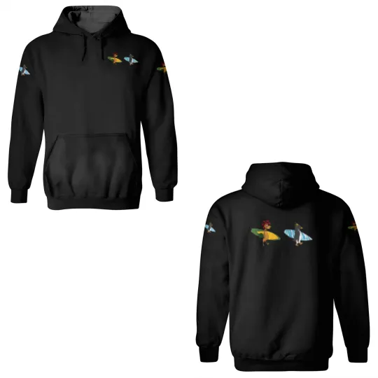Cody Maverick & Chicken Joe Surfs Up Short Sleeve 3D Hoodies