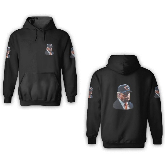 Donald Trump Chicago Bears 3D Hoodies