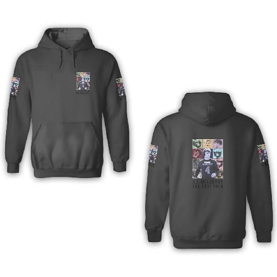 Discover J.J. Mccarthy The Eras Tour Velveteen Plush 3D Hoodies