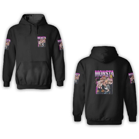 Monsta X 3D Hoodies - Kpop 3D Hoodies - Kpop Merch