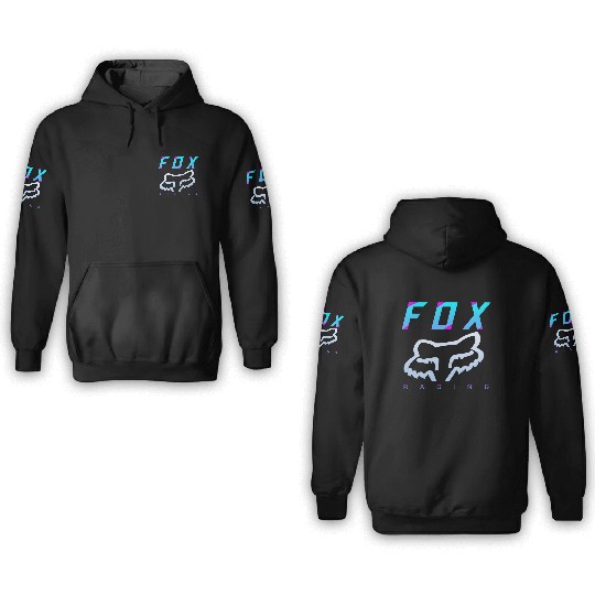 racing fox 3D Hoodies