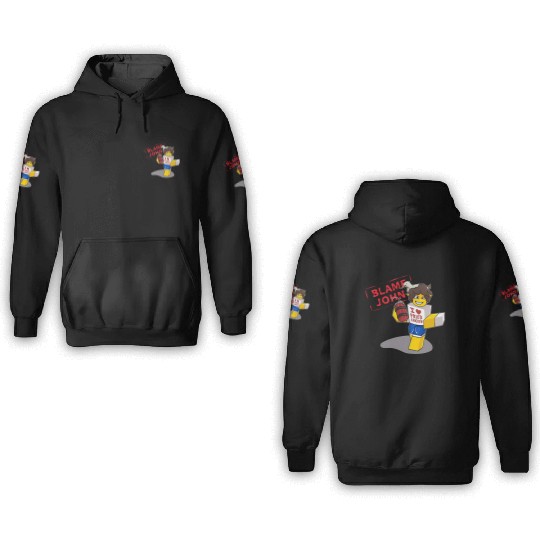 Blame John Roblox Forsaken 3D Hoodies, Shedletsky Funny Gamer 3D Hoodies, Gift Idea for Gamers