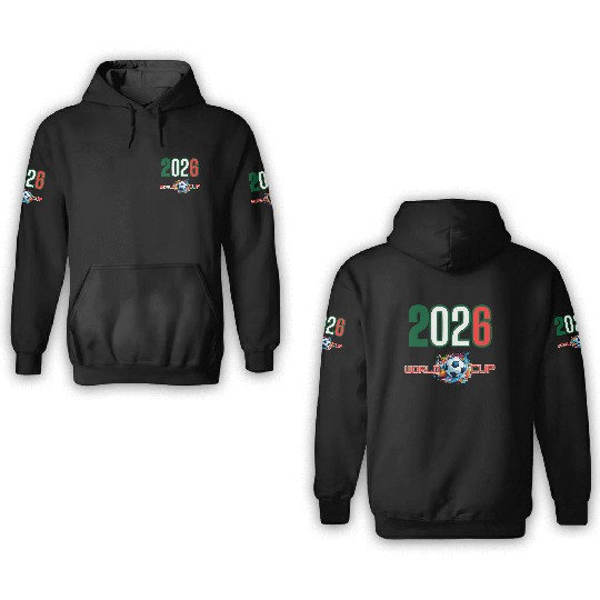 world cup 2026 3D Hoodies