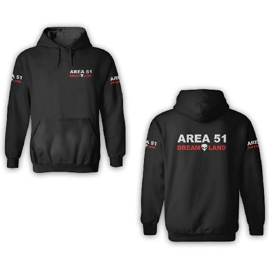 Area 51 Dreamland 3D Hoodies
