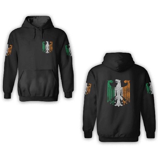 Irish German Eagle 3D Hoodies