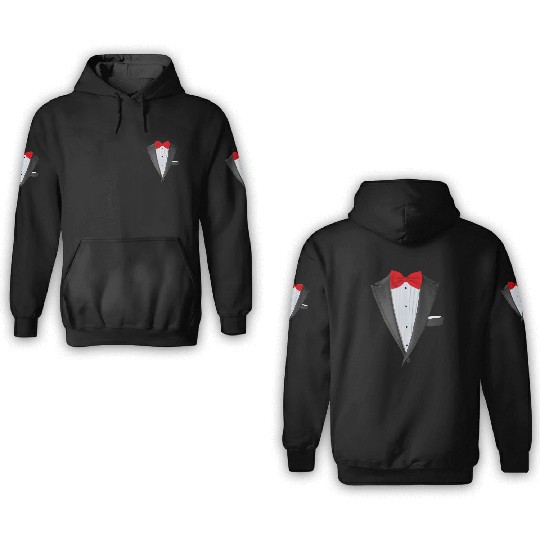 Realistic Tuxedo 3D Hoodies