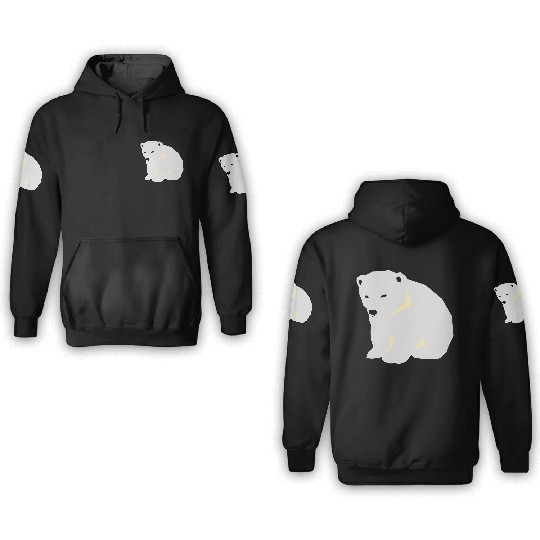 Polar bear 3D Hoodies