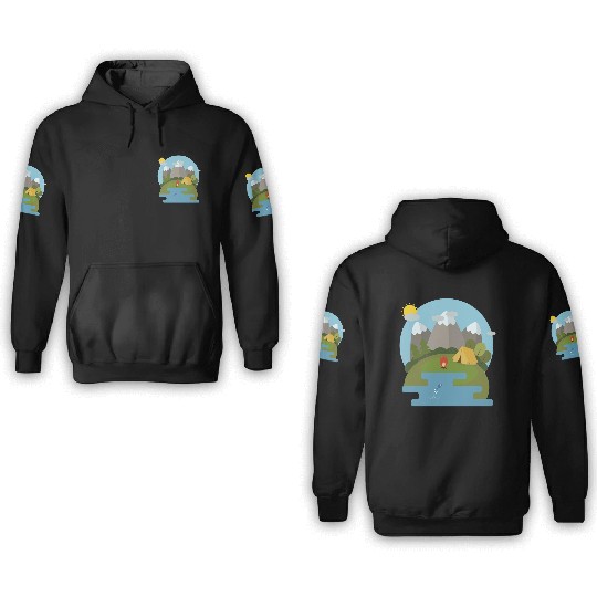 camping nature 3D Hoodies