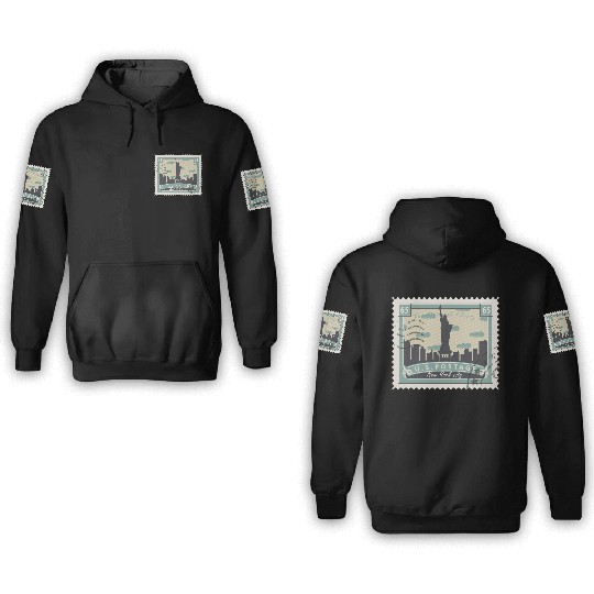 Countries Flags new york 3D Hoodies