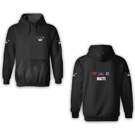 Haiti Football 3D Hoodies - Haiti Soccer Jersey