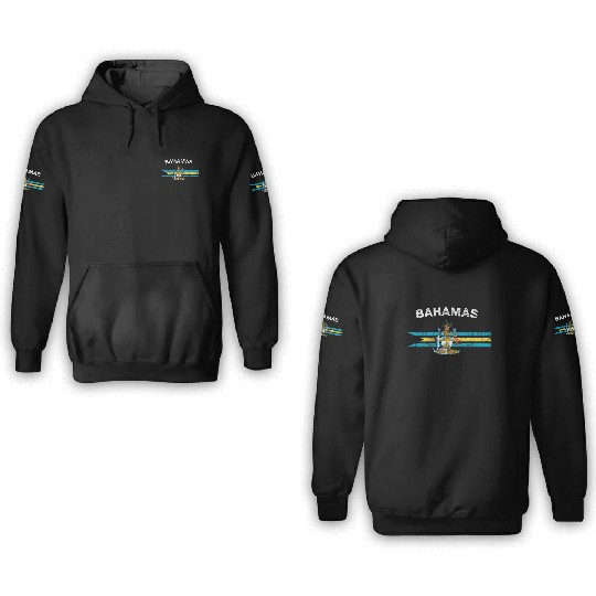 Bahamas Flag 3D Hoodies - Bahamas Emblem & Bahamas Flag