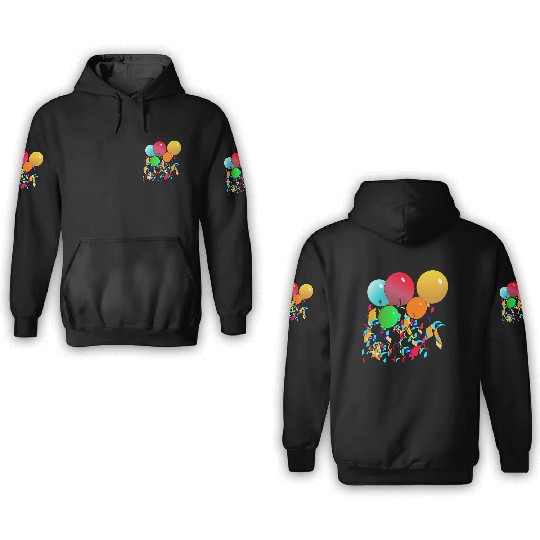Balloons 3D Hoodies