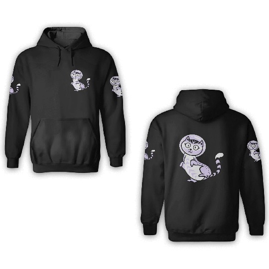 Space cat 3D Hoodies