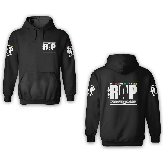 Hip-Hop Collection "Rap" 3D Hoodies