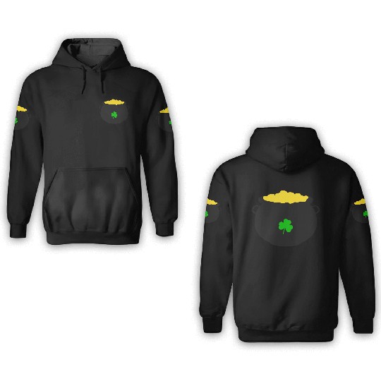 Pot of Gold St Patricks Day 3D Hoodies
