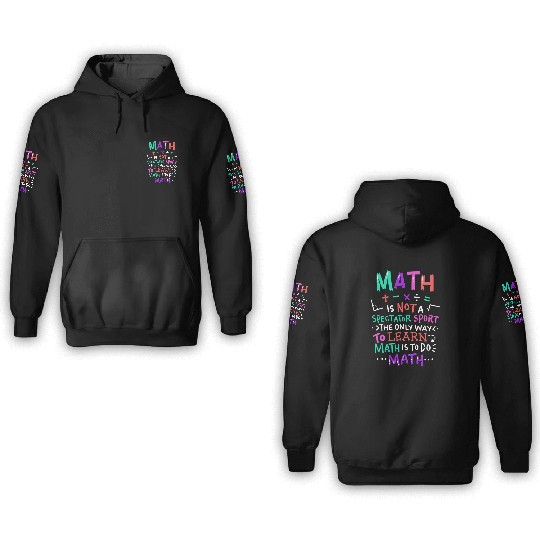 Math Teacher 3D Hoodies