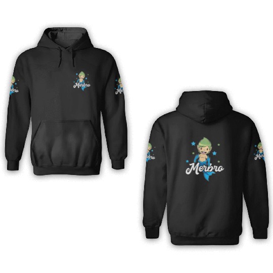 Merbro 3D Hoodies Big Brother Of A Mermaid Birthday
