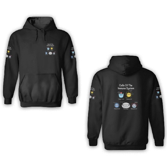 Immune System Cells Biology Science Humor 3D Hoodies