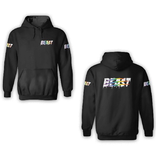 Matching Lesbian Couple Beauty & Beast Part1 3D Hoodies