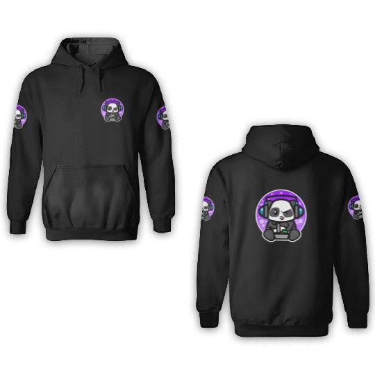 Gaming Panda 3D Hoodies