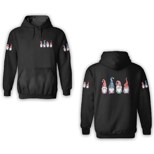 Merry Christmas Gnomes 3D Hoodies