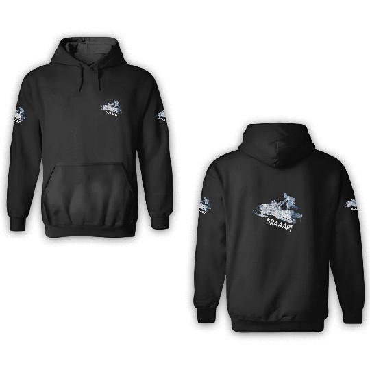 Novelty Snowmobile Gifts Winter Snow Bike Lovers 3D Hoodies