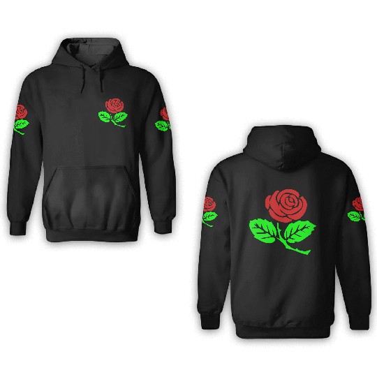 rose - flower 3D Hoodies