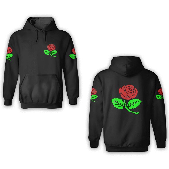 rose - flower 3D Hoodies